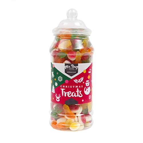 Mr Beez Gifts | Christmas Sweets Jar | Jelly Mix | 23x9cm | 680g