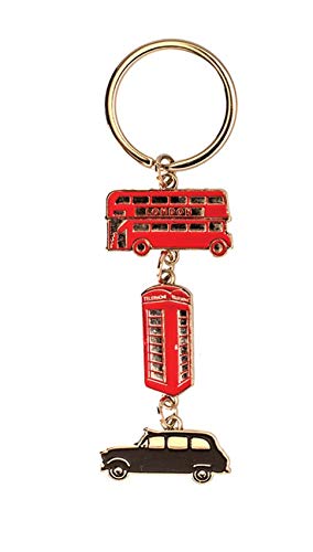 Christmas Chocolate Tubs - 4 PACK - Roses, Heroes, Quality Street AND Celebrations - Nearly 3kg of chocolate and London Keyring