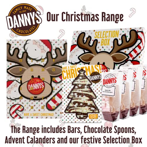 Dannys Christmas Chocolates - 3 x Large 100g Christmas Chocolate Bars Selection Box - Secret Santa Gifts and Stocking Fillers - Christmas Eve Box Fillers