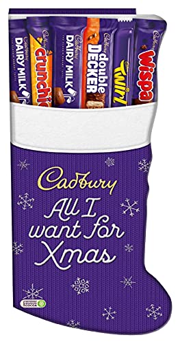 Cadbury Large Stocking Chocolate Selection Box.Christmas, Stocking Filling, Confectionery, Big Night In, Thank you gift, Sharing Chocolate Box Present OFFICIAL, 194g