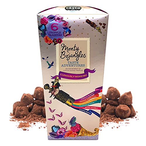 Monty Bojangles Taste Adventures Cocoa Dusted Truffles Assortment | 6 Flavour Selection of Chocolate Cocoa Dusted Truffles for Sharing, 285g