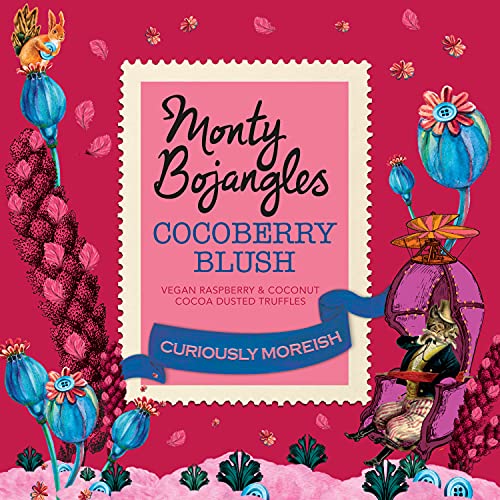 Monty Bojangles Vegan Tower | 3 Gift Boxes - Caramel Haze, Cocoa Berry Blush, Nib Nights | Cocoa Dusted Chocolate Truffles, 300g (3 x 100g Gift Pack)