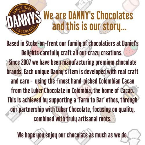Dannys Christmas Chocolates - 3 x Large 100g Christmas Chocolate Bars Selection Box - Secret Santa Gifts and Stocking Fillers - Christmas Eve Box Fillers