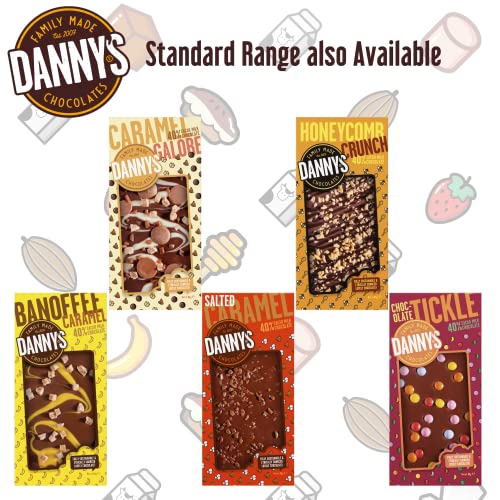 Dannys Christmas Chocolates - 3 x Large 100g Christmas Chocolate Bars Selection Box - Secret Santa Gifts and Stocking Fillers - Christmas Eve Box Fillers