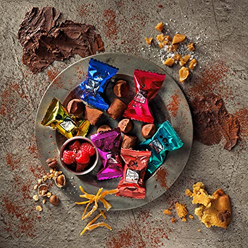 Monty Bojangles Taste Adventures Cocoa Dusted Truffles Assortment | 6 Flavour Selection of Chocolate Cocoa Dusted Truffles for Sharing, 285g