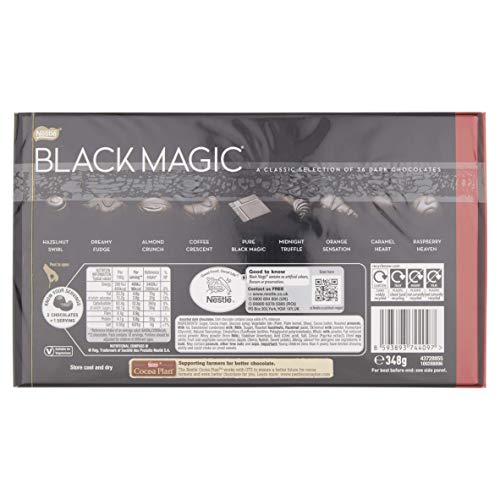 Nestlé Black Magic Dark Chocolate Selection Box, 348g