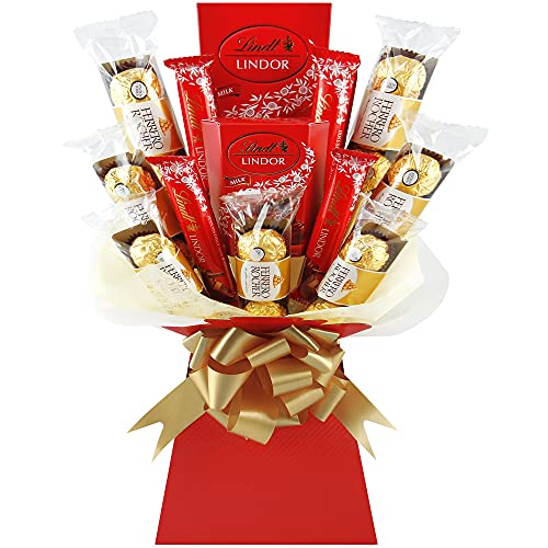Ferrero Rocher & Lindt Lindor Chocolate Bouquet Hamper - The Perfect Chocolate Gift