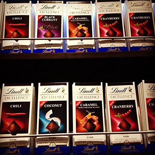 Chocolate Selection Of Assorted Delicious Lindt Excellence Swiss Mix Chocolate Bars - Perfect Chocolate Hamper, Birthday Present, Christmas Thank You Gift (12)