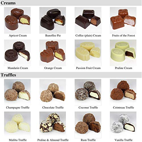 Hamiltons Ivory Luxury Belgian Ballotin 16 Handmade Chocolates Gift Box