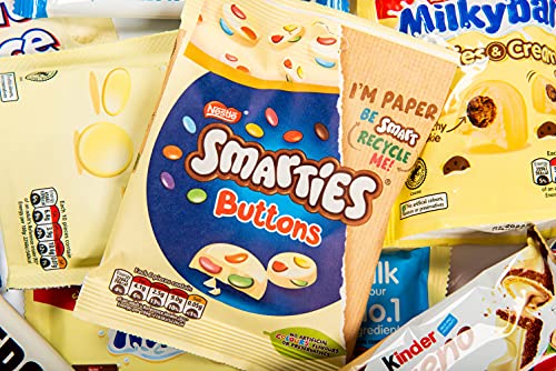 White Chocolate Hamper for White Chocolate Lovers. The Chocolate Box Gift, for All Those Chocolate Lovers. Milkybar, Bueno, Hershey’s, White Mice, Jazzles and More, Presented in A Luxury Gift Box.