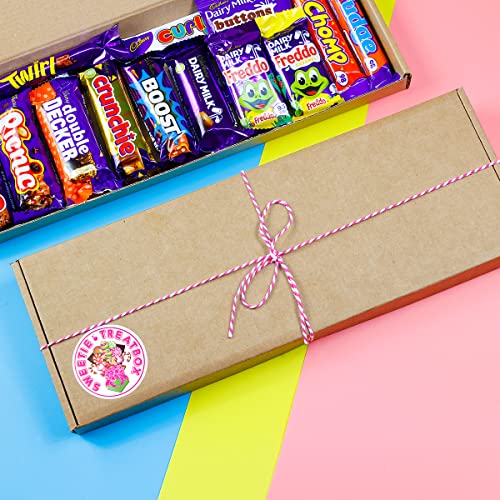 Cadbury Chocolate Hamper - Letterbox Size Chocolate Gift Box (Twirl, Wispa, Crunchie, Double Decker, Boost, Chomp, Fudge, Curly Wurly and More)