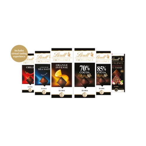 Chocolate Selection Of Assorted Delicious Lindt Excellence Swiss Mix Chocolate Bars - Perfect Chocolate Hamper, Birthday Present, Christmas Thank You Gift (12)