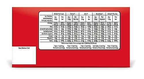 Nestle – The Big Chocolate Box, 30 x Chocolate Bars – KitKat, KitKat Chunky, Yorkie, Aero, Munchies – Chocolate Sharing Gift, 1.3kg