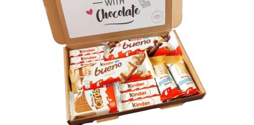 Kinder Chocolate Gift Box | Kinder Hamper | Happy Hippos | Kinder Cards | Kinder Bueno Letterbox Gift | Kinder Lover Selection Box