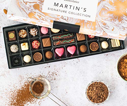 Martin’s Chocolatier Signature Collection | Luxury Handmade Chocolate Box | 30 Belgian Chocolates, 15 Assorted Flavours | Ideal Present for Special Occasions (Artisan)