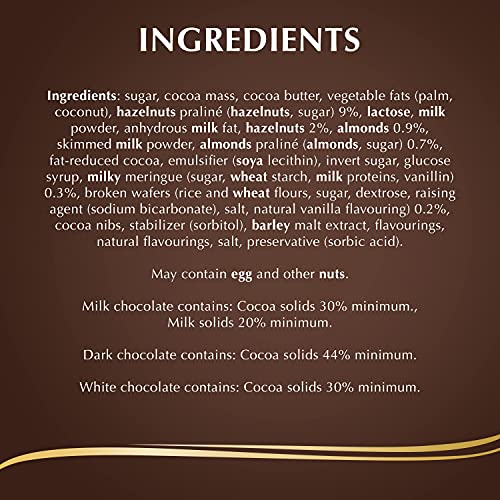 Lindt Selection Extra Fine Continental Chocolate Box Extra Large - 40 Assorted Milk, Dark and White Chocolates, 427g - Sharing Box - For Him or Her on Valentines Day