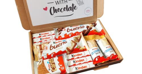 Kinder Chocolate Gift Box | Kinder Hamper | Happy Hippos | Kinder Cards | Kinder Bueno Letterbox Gift | Kinder Lover Selection Box
