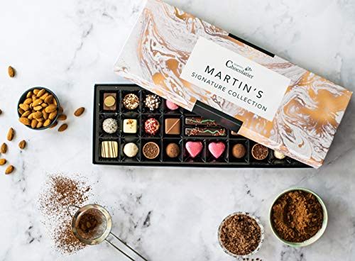 Martin’s Chocolatier Signature Collection | Luxury Handmade Chocolate Box | 30 Belgian Chocolates, 15 Assorted Flavours | Ideal Present for Special Occasions (Artisan)