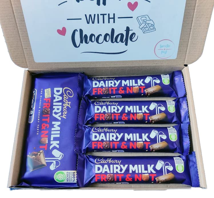 Cadbury Fruit & Nut Chocolate Gift Box | Fruit and Nut Chocolate Present | Cadbury Chocolate Hamper | Cadbury Letterbox Gift Box | Fruit & Nutty Chocolate Lover Present