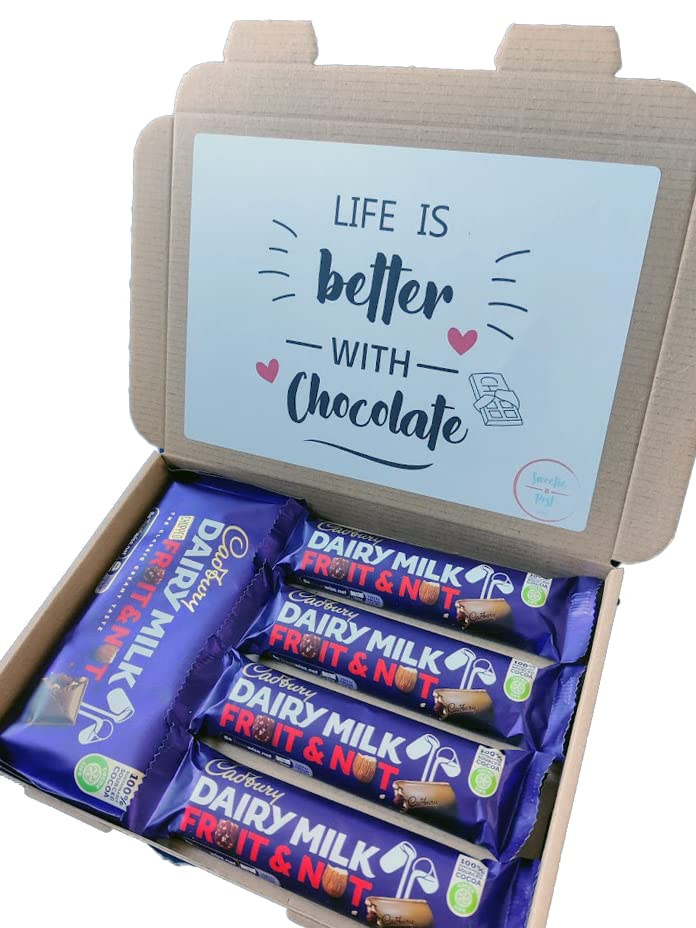 Cadbury Fruit & Nut Chocolate Gift Box | Fruit and Nut Chocolate Present | Cadbury Chocolate Hamper | Cadbury Letterbox Gift Box | Fruit & Nutty Chocolate Lover Present