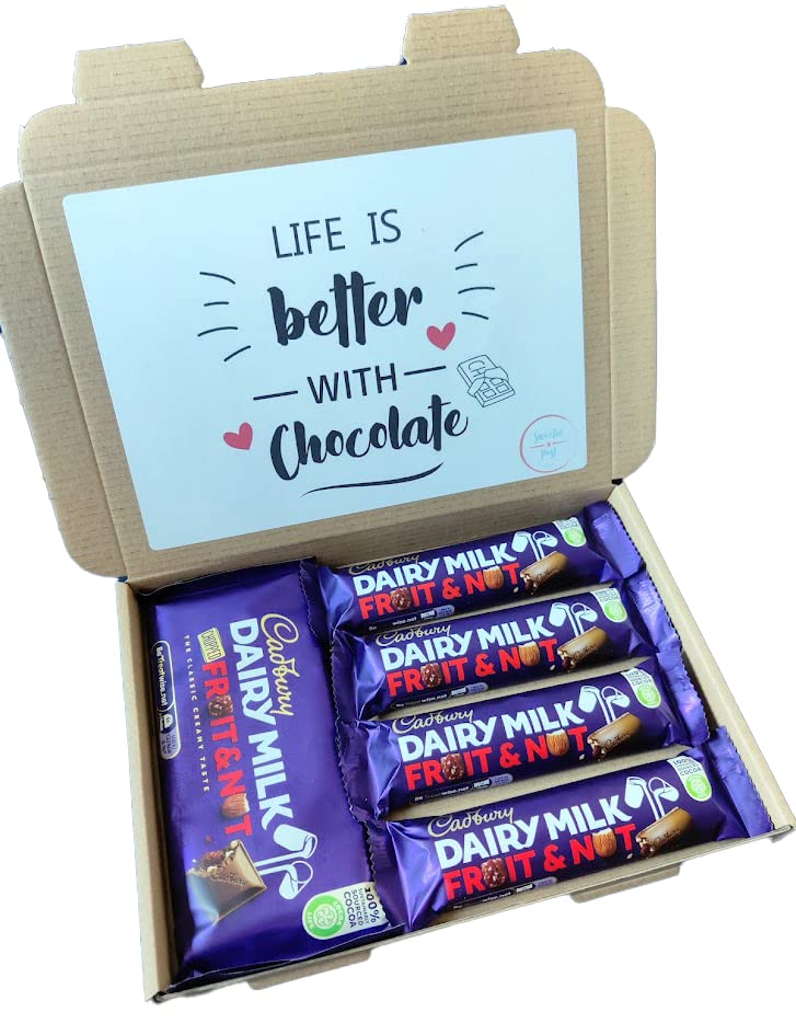 Cadbury Fruit & Nut Chocolate Gift Box | Fruit and Nut Chocolate Present | Cadbury Chocolate Hamper | Cadbury Letterbox Gift Box | Fruit & Nutty Chocolate Lover Present