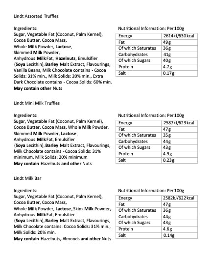 The Ultimate Lindt Lindor Chocolate Truffles Hamper - Assorted & Milk Truffles, Original, Salted Caramel & Orange Bars - Hamper Exclusive to Burmont's