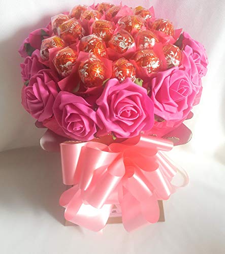 Chocolate Bouquet Luxury Lindt Lindor Pink - Sweet Gift Hamper
