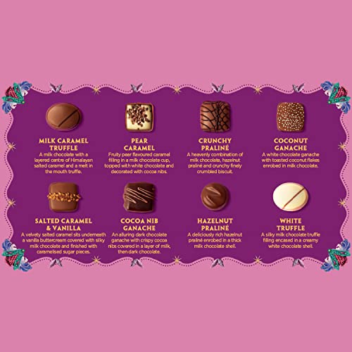 Monty Bojangles Magnificent 8 Luxury Belgian Chocolate Selection Box | Gift Box - Assortment of 8 Milk, White & Dark Belgian Chocolates, 115g