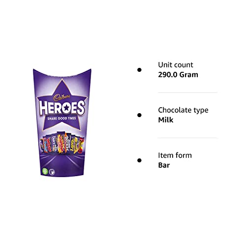 Cadbury Heroes Chocolate Carton, 290 g