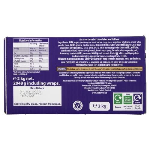 Cadbury Heroes Chocolate Bulk 2 kg Sharing Box