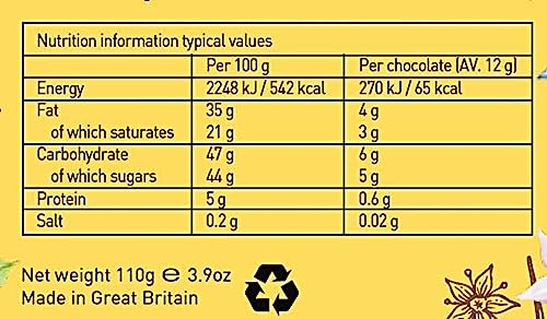 Holdsworth Chocolates Occasions Collection - Happy Birthday Gift Box Filled with Handmade Truffles and Assorted Milk, Dark and White Chocolates Perfect for gifting 110g