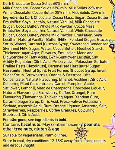 Holdsworth Chocolates Occasions Collection - Happy Birthday Gift Box Filled with Handmade Truffles and Assorted Milk, Dark and White Chocolates Perfect for gifting 110g