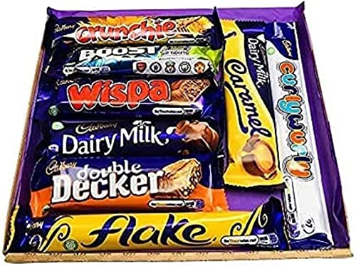 Sweet Box Birthday Chocolate Lover Gift Box Hamper - 8 Full Size Bars Chocolates All Occasions
