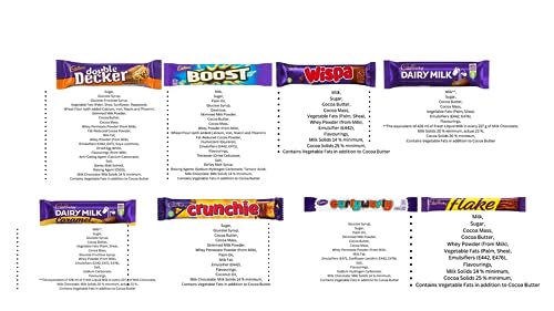 Cadbury Happy Birthday Chocolate Gift Sweet Box - 8 Full Size Bars | Dairy Milk, Crunchie, Curlywurly | Letterbox Chocolate Hamper | Birthday Present