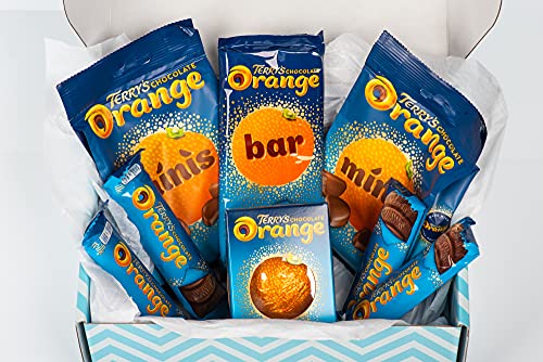 Terrys Chocolate Orange Hamper. Chocolate Gift Set for All Those Chocolate Lovers. Presented in A Unique Gloss Finished Gift Box, Orange Chocolate Hamper for Any Occasion