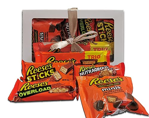 Reeses Chocolate Gift Box | Reese's Peanut Butter Chocolate Hamper | Reese American Candy Gift Set Selection | American Sweet Hamper gift box by Xenevo®