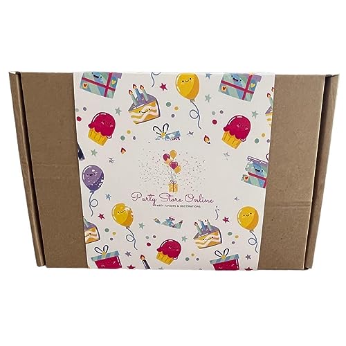 Cadbury Happy Birthday Chocolate Gift Sweet Box - 8 Full Size Bars | Dairy Milk, Crunchie, Curlywurly | Letterbox Chocolate Hamper | Birthday Present