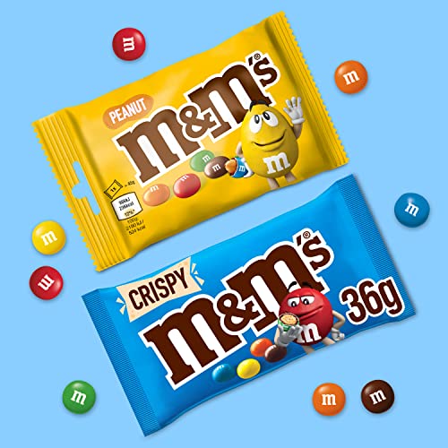 M&M's Variety Selection Box, Mars Chocolate Hamper Gift Box with M&M Chocolate, Peanut, Crispy, Salted Caramel & Brownie | 650g