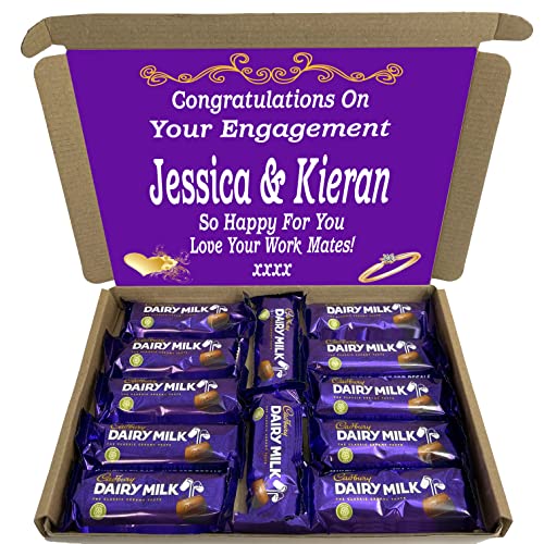 Personalised Chocolate Bouquet Hamper (LETTERBOX DAIRY MILK)