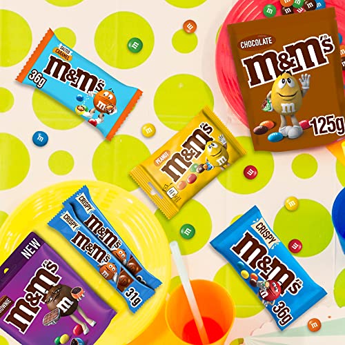 M&M's Variety Selection Box, Mars Chocolate Hamper Gift Box with M&M Chocolate, Peanut, Crispy, Salted Caramel & Brownie | 650g