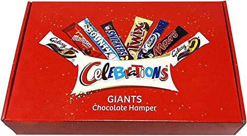 Celebrations Chocolate Hamper - Chocolate Gift Box for Men & Women - Official Mars Chocolate Selection Box with 24 Full Size Chocolate Bars ideal for any celebration!