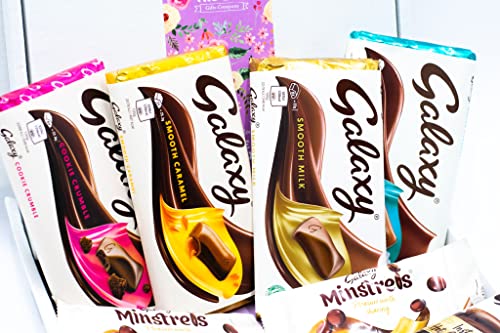 Galaxy Chocolate Selection Gift Box Chocolate Hamper, Great Birthday or Thinking on You Gift for Men or Women (Lilac)