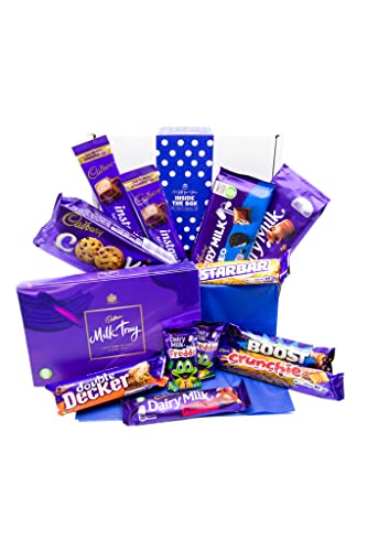 Men's Gift Cadbury Chocolate Gift Hamper Box by Inside the Box Gifts blue