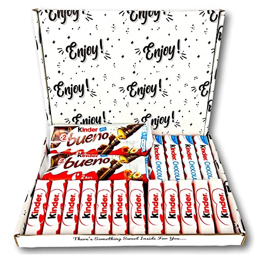 Kinder Chocolate Hamper Gift Box 18 Piece – Medium Chocolate Hamper | Kinder Bueno & More – Chocolate Lovers Hamper