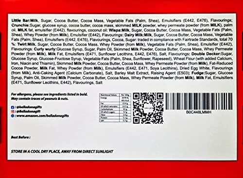 Happy Birthday Chocolate Box | Perfect Birthday Chocolate Gift For Any Cadbury Lovers | 8 Full Sized Bars | Great Letterbox Gift Hamper | Sweets Gift Box For Kids/Him/Her | Box Of Chocolates Gift |