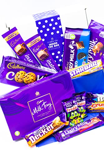 Men's Gift Cadbury Chocolate Gift Hamper Box by Inside the Box Gifts blue