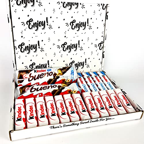 Kinder Chocolate Hamper Gift Box 18 Piece – Medium Chocolate Hamper | Kinder Bueno & More – Chocolate Lovers Hamper