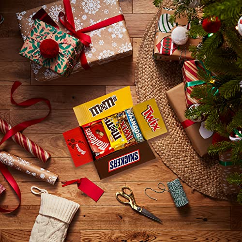 M&M's, Snickers & More, Mixed Chocolate Bar Variety Bulk Box, Chocolate Gift, 30 Bars, 1.4kg