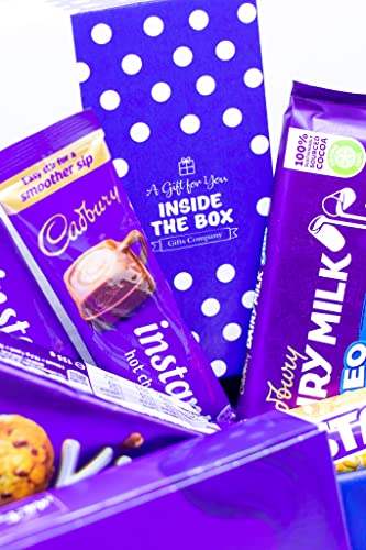 Men's Gift Cadbury Chocolate Gift Hamper Box by Inside the Box Gifts blue
