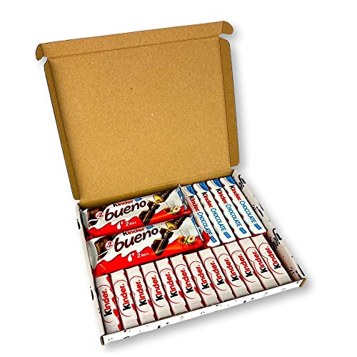 Kinder Chocolate Hamper Gift Box 18 Piece – Medium Chocolate Hamper | Kinder Bueno & More – Chocolate Lovers Hamper
